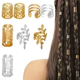 Bangbobi 80 Stück Hair Accessories, Haar Schmuck, Ins-Style Haarperlen zum Klipsen, Dreadlocks Schmuck für Frauen & Mädchen (Eisen, Ins-Fashion)