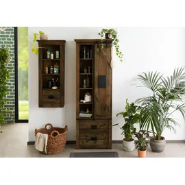 Massivmoebel24 Mango Schrank 70x35x195 braun