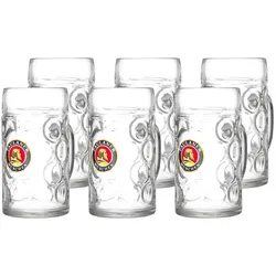 Ritzenhoff & Breker Bierkrug Paulaner 1000 ml 6er Set