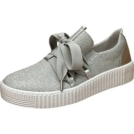 Gabor Sneaker Damen Silber 38