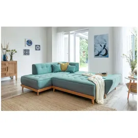 miuform Eckcouch Polyester 2-Sitzer Türkis