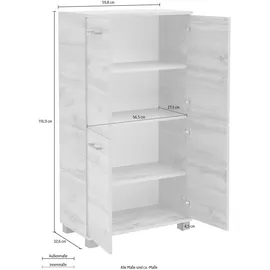 Schildmeyer Nora Badschrank 59,8 x 116,9 x 32,6 cm Braun