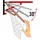 Sport-Thieme Basketballkorb Premium Orange