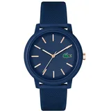 Lacoste Analog Quarzuhr für Herren oder Damen Kollektion Lacoste.12.12 mit einem stilvollen Silikonarmband mit Petit Piqué-Textur