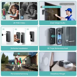 Avylet ieGeek Smart Home Türklingel 5MP Schwarz