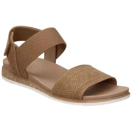 SKECHERS Damen Desert Kiss Low Top Look Flache Sandale, Kastanie, 42 EU