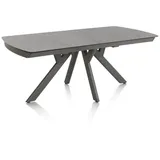 Henders & Hazel Vegas Ausziehtisch Keramik auf Glas/Metallgestell anthrazit