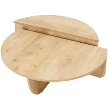 vente-unique Couchtisch Naturfarben Hell Holz 90 x 30 cm