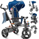 Kidiz Dreirad 5in1 blau