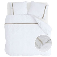 Bettwäsche Bettwäsche Timeless Chic Weiß - 240x220 cm, Walra, Weiß 100% Baumwolle (BCI) Bettbezüge
