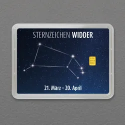 Goldbarren 05g Sternzeichen: Widder (Flip)