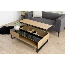Sofa.de Gianutri Eiche / Metall schwarz 110 x 60 x 35 cm