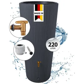 4rain VASO 2in1 DECOR Regenspeicher 220 l graphite grey