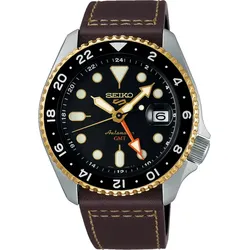 Seiko 5 Sports Automatik GMT SSK036K1 - schwarz,braun - 43mm