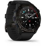51 mm Graues DLC-Titan mit schwarzem Silikonarmband