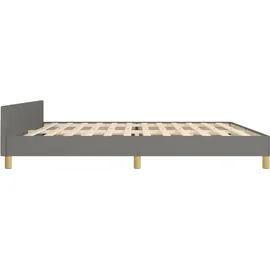 vidaXL Bettgestell 200 x 200 cm Dunkelgrau