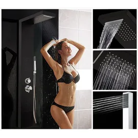 Home Deluxe Duschpaneel Cascata black