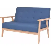 vidaXL 2-Sitzer-Sofa Stoff Blau