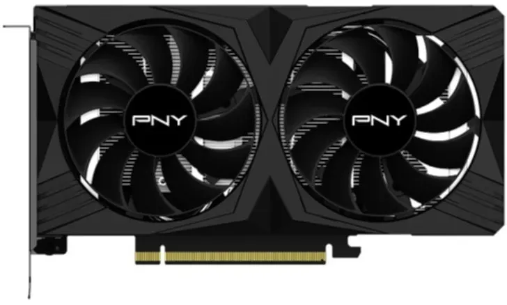 PNY Grafikkarte "GeForce RTX 4060 8GB VERTO Dual Fan DLSS 3" Grafikkarten schwarz