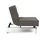 Innovation Living Sessel Splitback Chrom Stoff Dark Grey