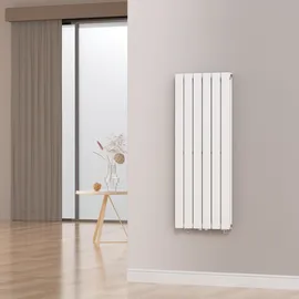 neu.haus Designheizkörper Nore 1200 x 450 mm 1140 W weiß Mittelventil