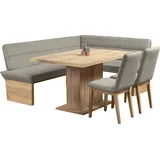 Home Affaire Eckbankgruppe HOME AFFAIRE "Beluna + Cross Essecke Sitzgruppe Eckbank Küchenbank BESTSELLER", braun (latte,), B:210cm H:89cm T:169cm, FSC-zertifizierter Holzwerkstoff, FSC-zertifiziertes Massivholz, Polyester, Sitzmöbel-Sets, Eckbankgruppe, Sitzgruppe