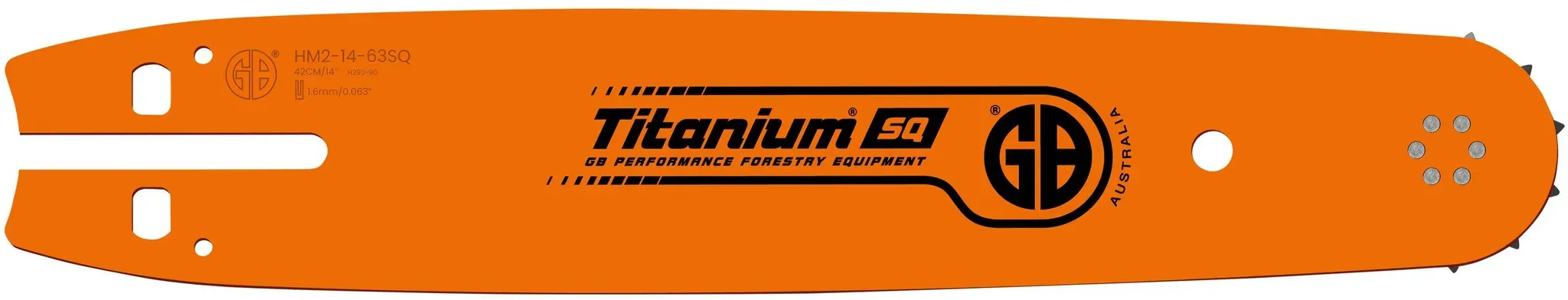 GB Harvesterschiene Titanium 1,6 mm