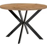 dekori.interiors ENDIK Ø 110/160 cm Eiche Wotan/schwarz