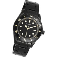 OOZOO Quarzuhr Oozoo Damen Armbanduhr Timepieces, Damenuhr Edelstahlarmband schwarz, rundes Gehäuse, mittel (ca. 36mm) schwarz