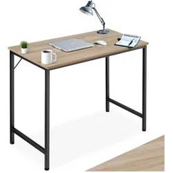 tectake® Schrebitisch, Industrial Style, große Beinfreiheit, Höhe 75,5 cm