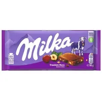 Milka Traube Nuss Schokolade 90g Tafel 23er Pack ( 23x90 g )