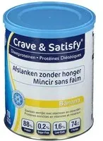 CRAVE & SATISFY Protéines Diététique Banane Poudre 200 g