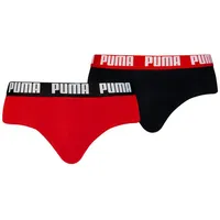 Puma Slip mit Label-Detail im 2er-Pack, Rot, S