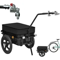 Thanaddo Fahrradanhänger Handwagen Transportanhänger Radanhänger 60kg Lastenanhänger