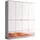 trendteam Garderoben-Set Mirror 8 Türen weiß