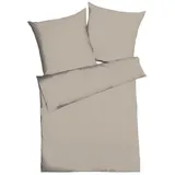 Mako-Satin cappuccino 200 x 200 cm + 2 x 80 x 80 cm