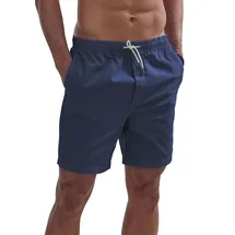 John Devin Shorts JOHN DEVIN "- Bermuda in sommerlichen Farben", Herren, Gr. M, N-Gr, blau (navy), Web, Obermaterial: 97% Baumwolle, 3% Elasthan, unifarben, regular fit kurz, Hosen Shorts, kurze Schlupfhose aus elastischer, gewebter Baumwollqualität, Topseller