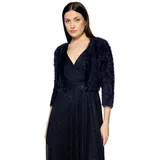 Vera Mont Strickjacke mit Struktur Blau M