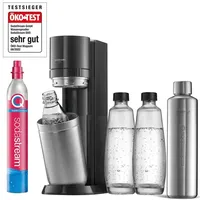 SodaStream Duo Wassersprudler Titan Set mit 4 Flaschen