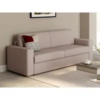 vente-unique Vente-unique-Sofa - 3-Sitzer - Mit Matratze - Stoff - Beige - COGLIO