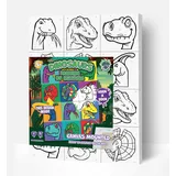 Splat Planet Dinosaurier T Rex Malen nach Zahlen 1 St. Fluoreszierendes Neon 30x40 cm