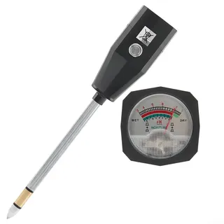 Professionelles Boden-pH-Messgerät mit Feuchtigkeitsmessung für Bauernhöfe, Gärten und Rasenflächen (15 cm)