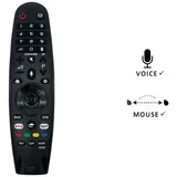 azurano Fernbedienung Magic Remote AN-MR18BA, AGF79298801 für 2018 LG Smart TV mit Sprachsteuerung, Mausfunktion,