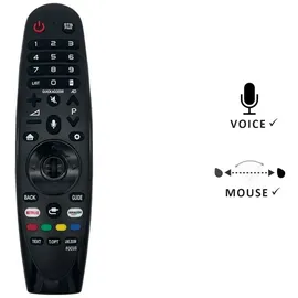 azurano Fernbedienung Magic Remote AN-MR18BA, AGF79298801 für 2018 LG Smart TV mit Sprachsteuerung, Mausfunktion,