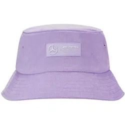 Mercedes-Benz AMG PETRONAS Retro Corduroy Bucket-Hat Sommer-Hut aus Cord Fischer-Hut Angler-Hut OneSize Pastell 701222358 002 Violett - One-Size