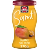 Schwartau Samt Mango, Fruchtaufstrich ohne Stücke & ohne Kerne, 270g
