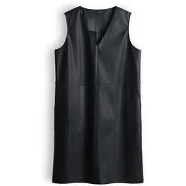 Opus Minikleid Lederoptik Schwarz 44