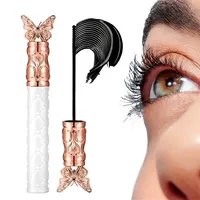 Wimpernserum,Mascara Wimperntusche Wasserfest Schwarz,Wischfest Lash Serum für Volumen und Definition (1)