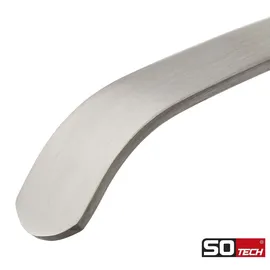 SOTech Kleiderbügel Edelstahl mit geschlossener Öse Garderobenbügel, Hosenbügel 10 Stück) - Silber