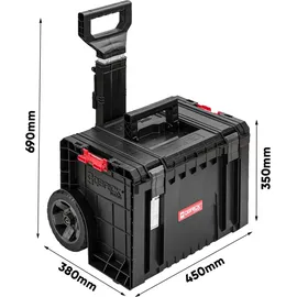 Pafen Rollende Werkstatt Werkstattschublade Werkzeugtrolley - Premium - Werkzeugkasten auf Rädern 445 x 375 x 755 mm Sehr stabil Chemikalienbestä...